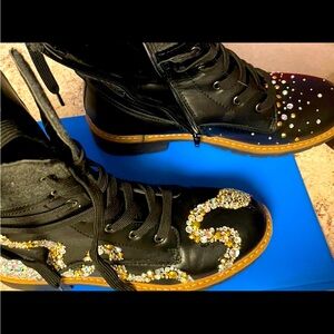 Unique hand embellished boots